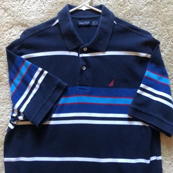 Men’s Nautica Cotton Polo Shirt, large - Picture 3 of 5